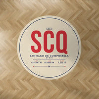 Thumbnail for Santiago de Compostela Airport (SCQ) Carpets - Carpet Round - ID Tag - Beige