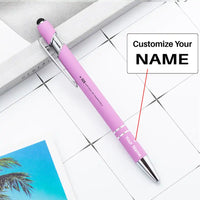 Thumbnail for Santiago de Compostela Airport (SCQ) Pens - touch pen - light purple with name
