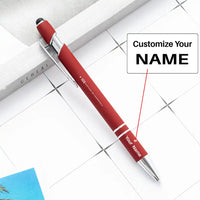 Thumbnail for Santiago de Compostela Airport (SCQ) Pens - touch pen - wine red with name
