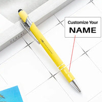 Thumbnail for Santiago de Compostela Airport (SCQ) Pens - touch pen - yellow with name