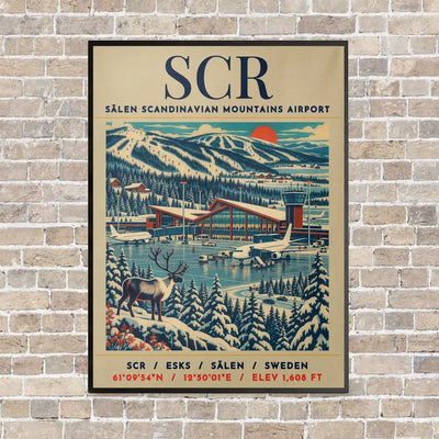 SCR - Poster - Canvas Framed - Beige