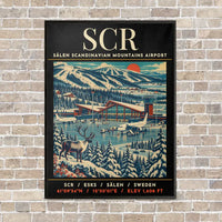 Thumbnail for SCR - Poster - Canvas Framed - Black