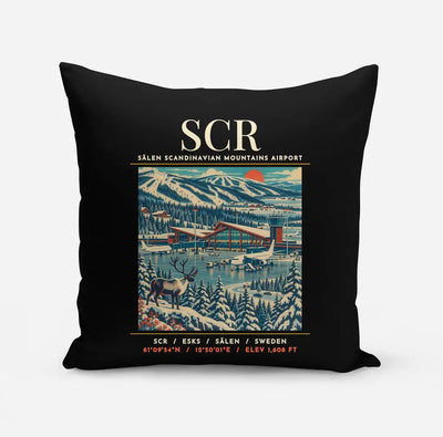 SCR - Poster - Pillow - Black