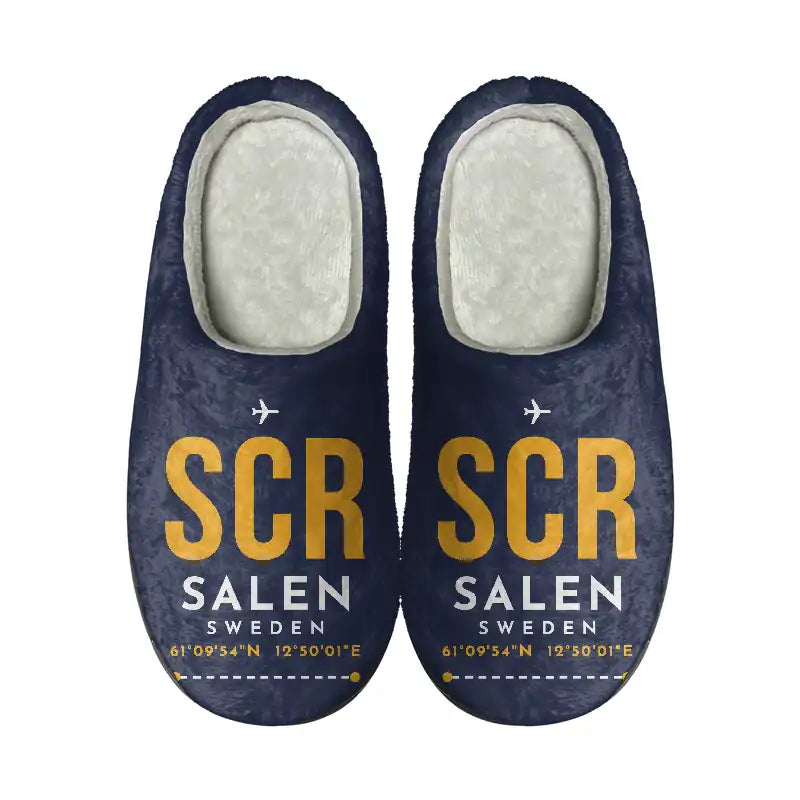 Sälen Scandinavian Mountains Airport (SCR) Slippers & Flip Flops - Slippers - Cotton - Code - Same - Navy Blue