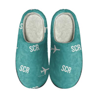 Thumbnail for Sälen Scandinavian Mountains Airport (SCR) Slippers & Flip Flops - Slippers - Cotton - Pattern - Turquoise