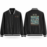 Thumbnail for Sälen Scandinavian Mountains Airport (SCR) Stylish Jackets - Baseball Collar - Poster - Black