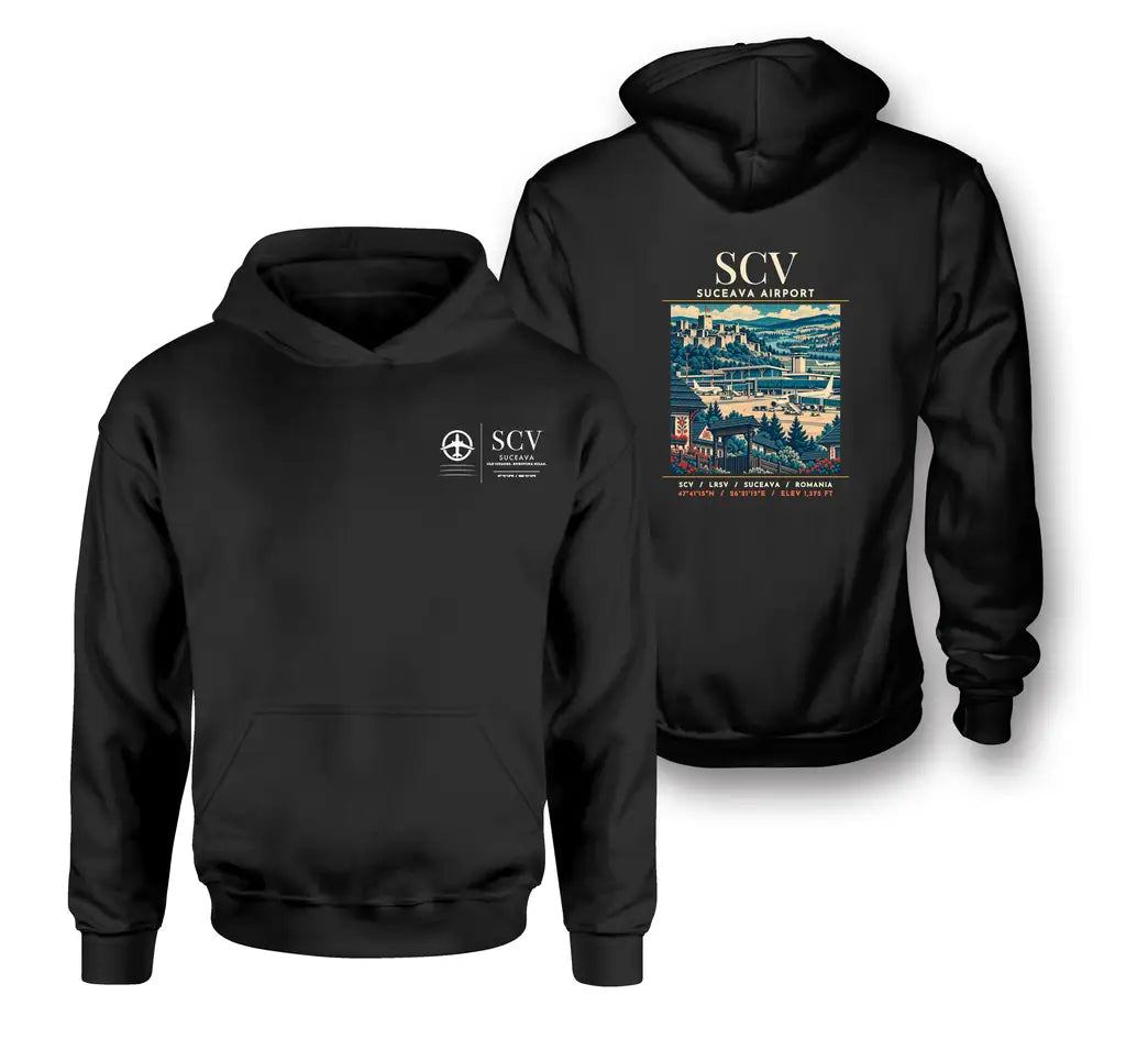 SCV - Poster - Double-Side Hoodie - Black