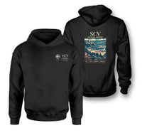 Thumbnail for SCV - Poster - Double-Side Hoodie - Black