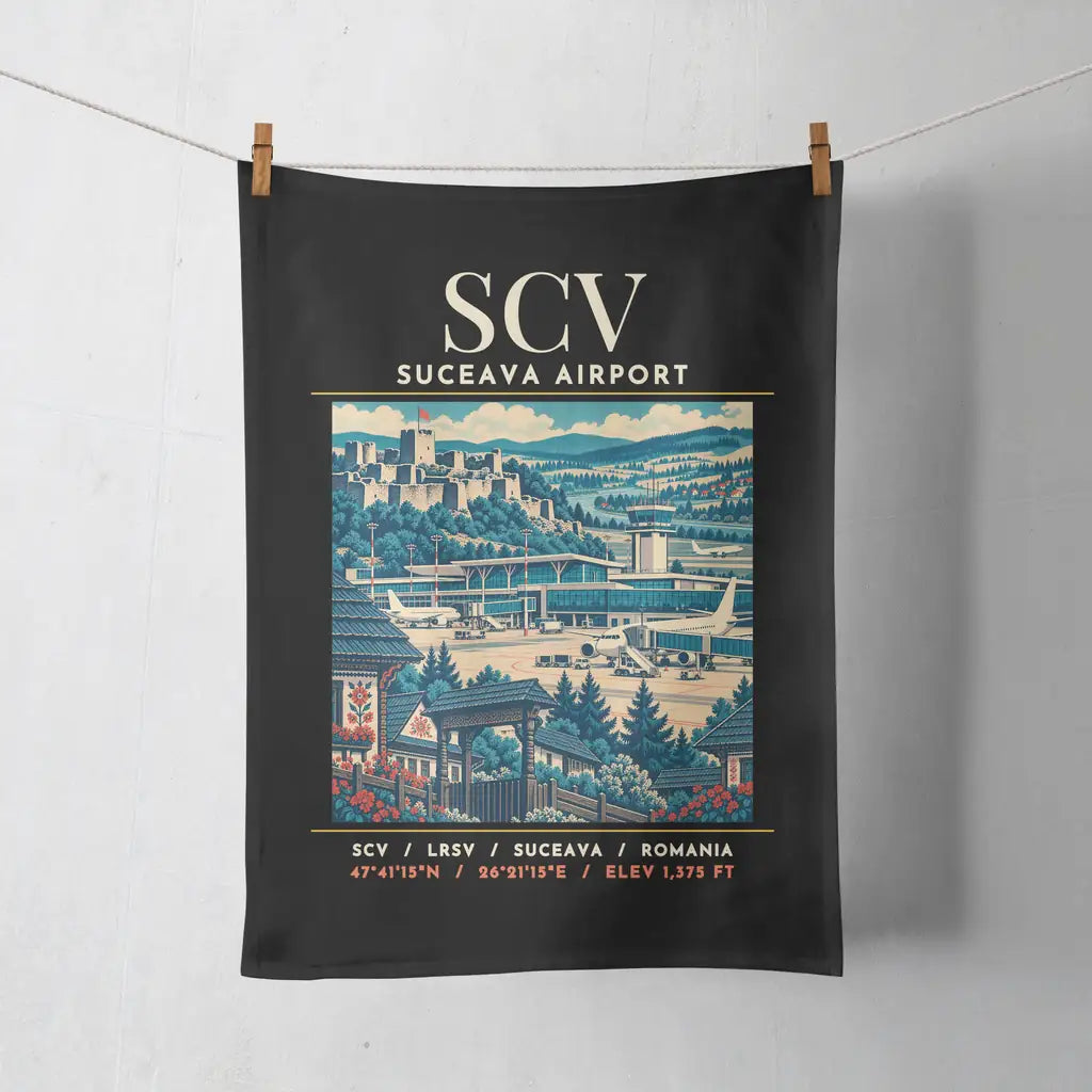 SCV - Poster - Towel - Black