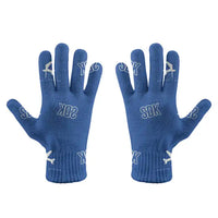 Thumbnail for Sandakan Airport (SDK) Gloves - Gloves - Full - Pattern - Blue