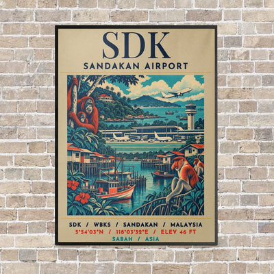 SDK - Poster - Canvas Framed - Beige