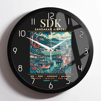 SDK - Poster - Wall Clock Framed - Black