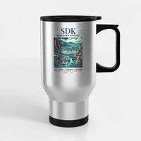 Thumbnail for Sandakan Airport (SDK) Travel Mugs - Poster - Stainless Steel with Holder - Silver