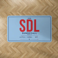 Thumbnail for Sundsvall-Timrå Airport (SDL) Carpets - Carpet Rectangle - ID Tag - Light Blue