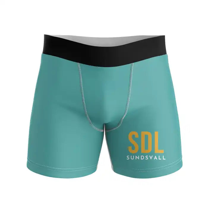 Sundsvall-Timrå Airport (SDL) Men Boxers - Code - Turquoise