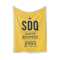 Thumbnail for Las Americas International Airport (SDQ) Bedding Sets & Blankets - Blanket - ID Tag - Yellow