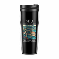 Thumbnail for Las Americas International Airport (SDQ) Travel Mugs - Poster - Plastic (No Holder) - Black