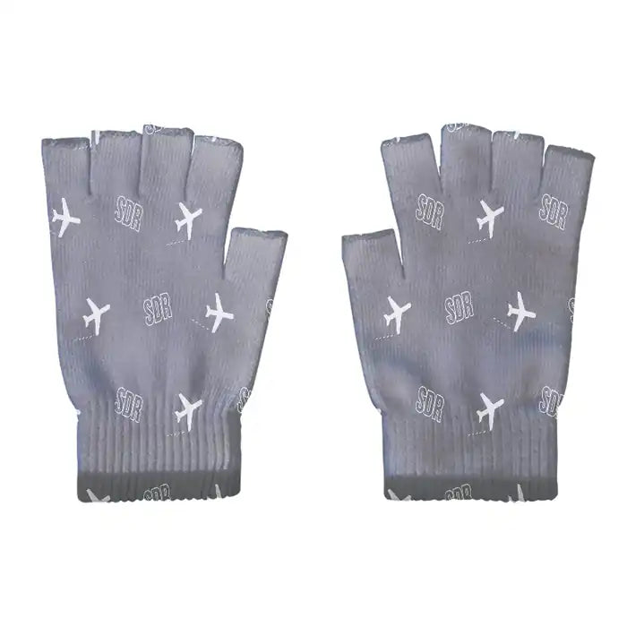 Santander Airport (SDR) Gloves - Gloves - Cut - Pattern - Gray