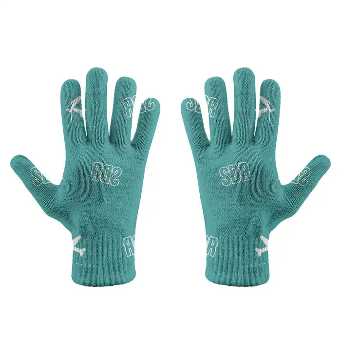Santander Airport (SDR) Gloves - Gloves - Full - Pattern - Turquoise
