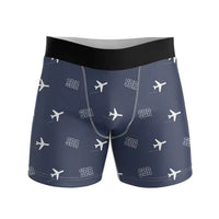Thumbnail for Santander Airport (SDR) Men Boxers - Pattern - Navy Blue