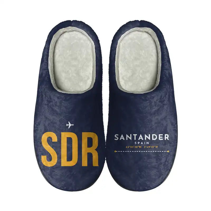 Santander Airport (SDR) Slippers & Flip Flops - Slippers - Cotton - Code - Different - Navy Blue