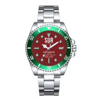 Thumbnail for Santander Airport (SDR) Aviator Watches - Classic - Dark Red - Premium Diver - Green