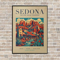 Thumbnail for SEDONA - Poster - Canvas Framed - Beige