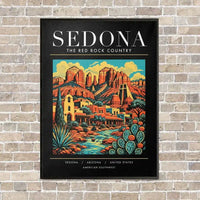 Thumbnail for SEDONA - Poster - Canvas Framed - Black