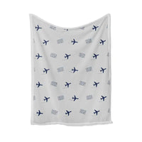 Thumbnail for London Southend Airport (SEN) Bedding Sets & Blankets - Blanket - Pattern - Light Gray