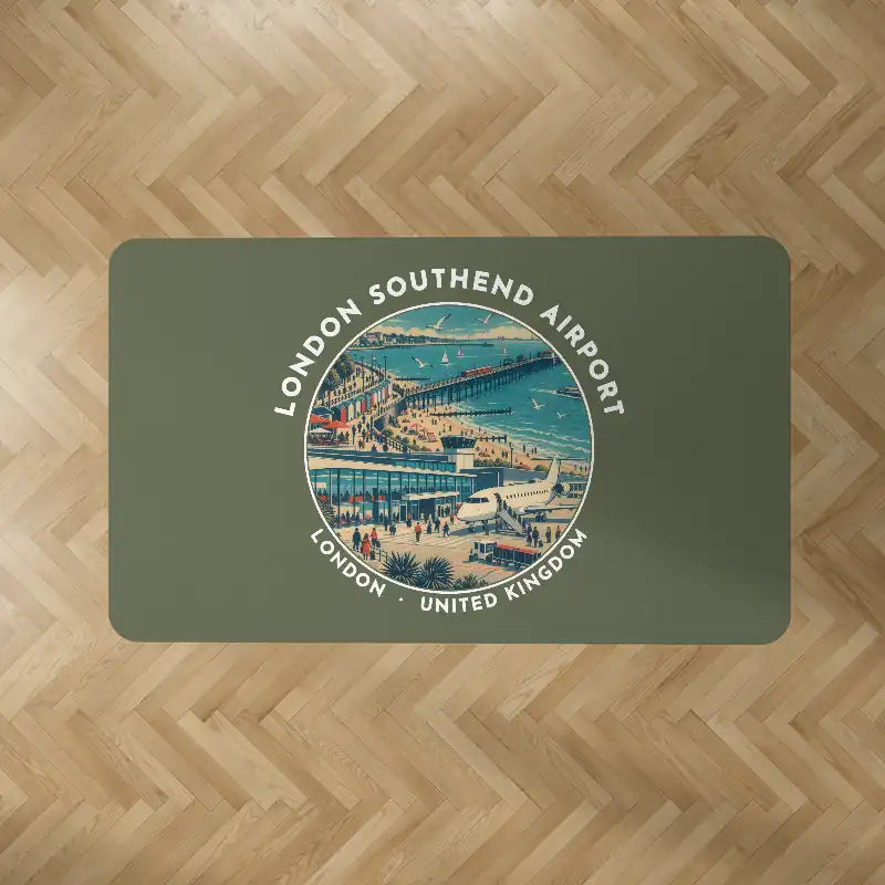 London Southend Airport (SEN) Carpets - Carpet Rectangle - Badge - Green Army