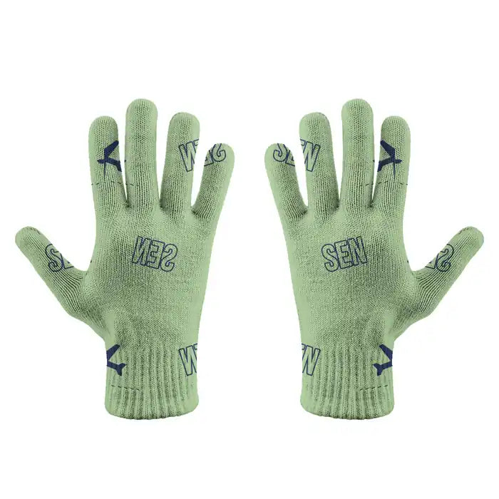 London Southend Airport (SEN) Gloves - Gloves - Full - Pattern - Light Green