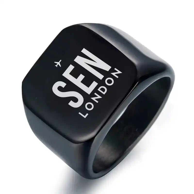 London Southend Airport (SEN) Rings - Ring - Black