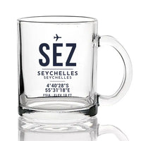 Thumbnail for Seychelles International Airport (SEZ) Glasses - ID Tag - Coffee & Tea Glass