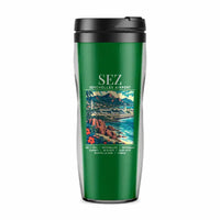 Thumbnail for Seychelles International Airport (SEZ) Travel Mugs - Poster - Plastic (No Holder) - Green