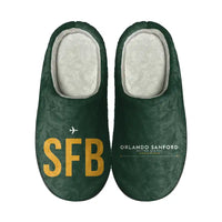 Thumbnail for Orlando Sanford International Airport (SFB) Slippers & Flip Flops - Slippers - Cotton - Code - Different - Dark Green