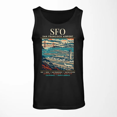 SFO - Poster - Tank Top - Black