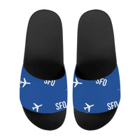 Thumbnail for San Francisco International Airport (SFO) Slippers & Flip Flops - Slippers - Sport - Pattern - Blue