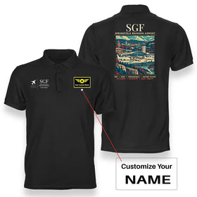 Springfield Branson National Airport (SGF) Premium Polo T-Shirts