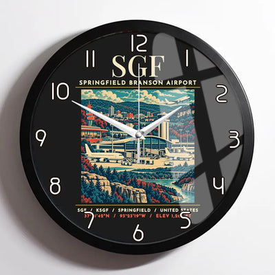 SGF - Poster - Wall Clock Framed - Black