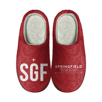 Thumbnail for Springfield Branson National Airport (SGF) Slippers & Flip Flops - Slippers - Cotton - Code - Different - Red