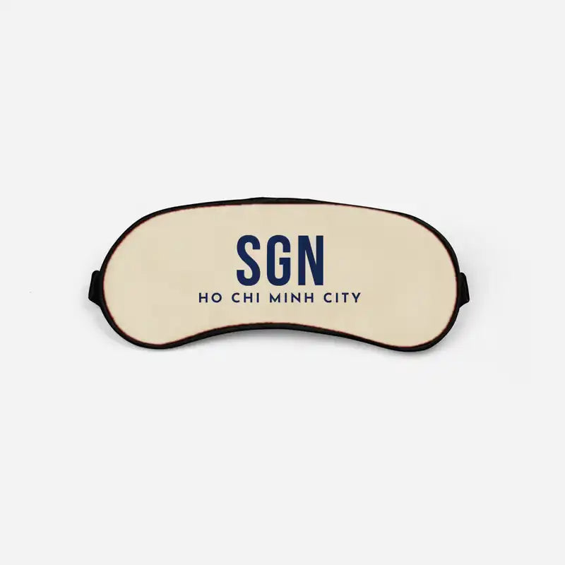 Tan Son Nhat International Airport Ho Chi Minh City (SGN) Sleep Masks - Sleep Mask - Code - Beige