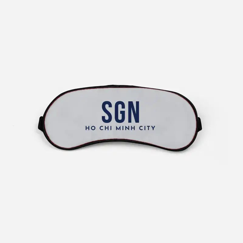 Tan Son Nhat International Airport Ho Chi Minh City (SGN) Sleep Masks - Sleep Mask - Code - Light Gray