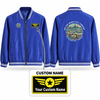 Thumbnail for Tan Son Nhat International Airport Ho Chi Minh City (SGN) Stylish Jackets - Baseball Collar - Badge + Name - Royal Blue