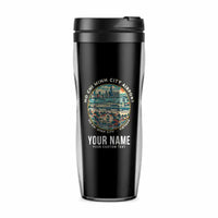 Thumbnail for Tan Son Nhat International Airport Ho Chi Minh City (SGN) Travel Mugs - Badge + Name - Plastic (No Holder) - Black