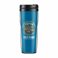 Thumbnail for Tan Son Nhat International Airport Ho Chi Minh City (SGN) Travel Mugs - Badge + Name - Plastic (No Holder) - Light Blue