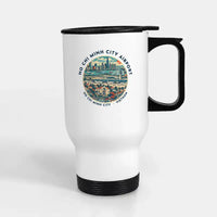 Thumbnail for Tan Son Nhat International Airport Ho Chi Minh City (SGN) Travel Mugs - Badge - Stainless Steel with Holder - White