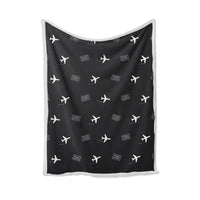 Thumbnail for St. George Regional Airport (SGU) Bedding Sets & Blankets - Blanket - Pattern - Black