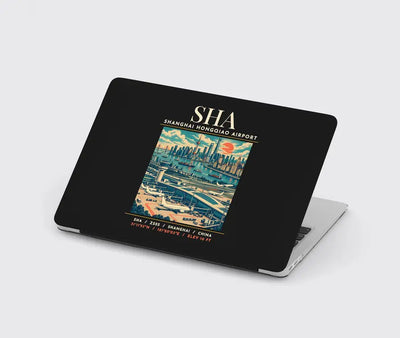 SHA - Poster - MacBook Case - Black