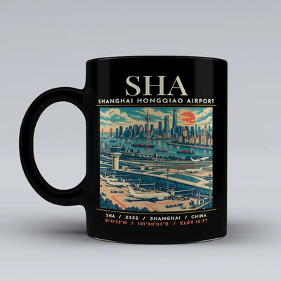 SHA - Poster - Mug - Black
