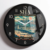Thumbnail for SHA - Poster - Wall Clock Framed - Black